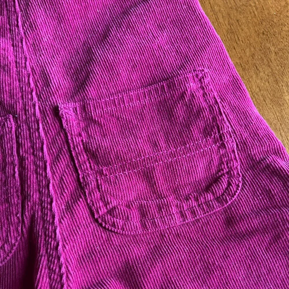 Carhartt magenta corduroy overalls 12m